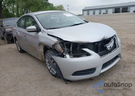 2013 Nissan Sentra Sv из США, поврежденный, VIN 3N1AB7AP0DL747192